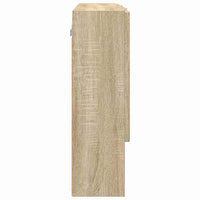 Mobiletto per specchio da bagno rovere sonoma 80 x 17 x 55 cm 883356