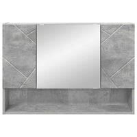 Mobiletto per specchio da bagno Grigio cemento 80 x 17 x 55 cm 883357