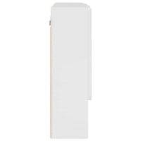 Mobiletto per specchio da bagno Bianco lucido 80 x 17 x 55 cm 883358