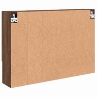Mobiletto per specchio con porta-Armadietto a Specchio da Bagno Rovere Marrone 80 x 17 x 55 cm