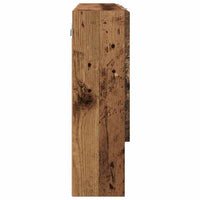 Mobiletto per specchio con porta-Armadietto a Specchio da Bagno Legno vecchio 80 x 17 x 55 cm