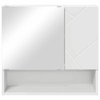 Mobiletto per specchio Bianco 59 x 17 x 55 cm Legno multistrato 883364