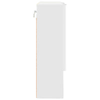 Mobiletto per specchio-Armadietto a Specchio da Bagno Bianco 59 x 17 x 55 cm Legno multistrato