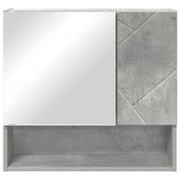 Mobiletto per specchio con porta-Armadietto a Specchio da Bagno Grigio cemento 59 x 17 x 55 cm