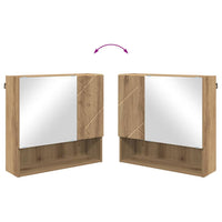 Mobiletto per specchio rovere artigianale 59 x 17 x 55 cm 883373