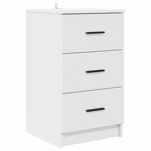 Armadio da Notte Bianco 38 x 38 x 66 cm Legno multistrato 883374