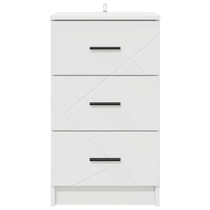Armadio da Notte Bianco 38 x 38 x 66 cm Legno multistrato 883374