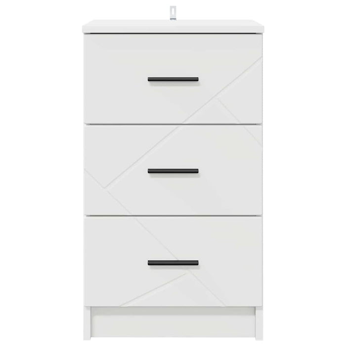 Armadio da Notte Bianco 38 x 38 x 66 cm Legno multistrato 883374