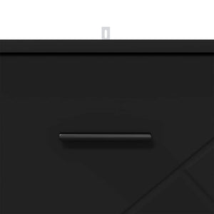 Armadio da Notte Nero 38 x 38 x 66 cm Legno multistrato 883375