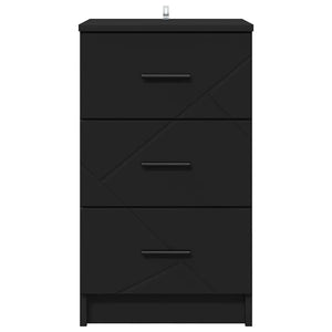Armadio da Notte Nero 38 x 38 x 66 cm Legno multistrato 883375