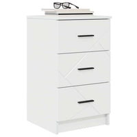 Armadio da Notte con cassetto Bianco lucido 38 x 38 x 66 cm 883378