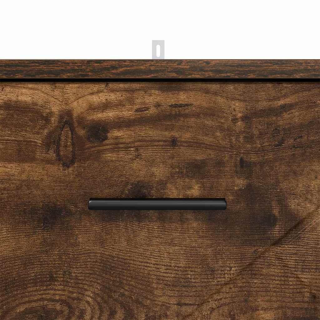 Armadio da Notte Rovere fumo 38 x 38 x 66 cm Legno multistrato 883379