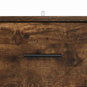 Armadio da Notte Rovere fumo 38 x 38 x 66 cm Legno multistrato 883379