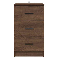 Armadio da Notte con cassetto Rovere marrone 38 x 38 x 66 cm 883381