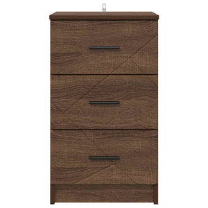 Armadio da Notte con cassetto Rovere marrone 38 x 38 x 66 cm 883381