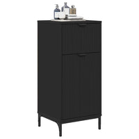 Mobile da Bagno Nero 39.5 x 36 x 88 cm Legno multistrato 883395