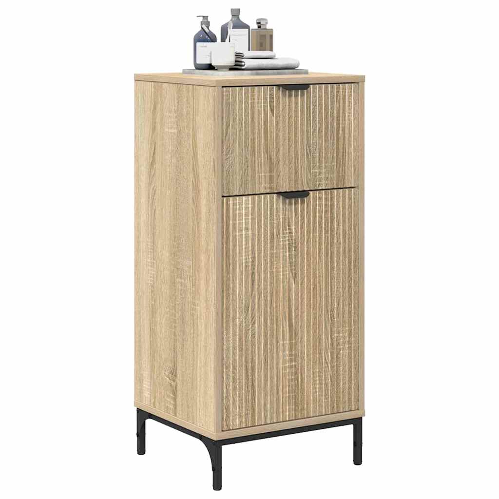 Mobile da Bagno con cassetto rovere sonoma 39.5 x 36 x 88 cm 883396