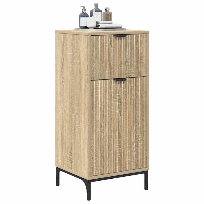 Mobile da Bagno con cassetto rovere sonoma 39.5 x 36 x 88 cm 883396