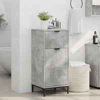 Mobile da Bagno con cassetto Grigio cemento 39.5 x 36 x 88 cm 883397
