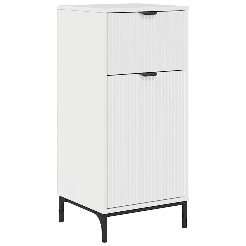 Mobile da Bagno con cassetto Bianco lucido 39.5 x 36 x 88 cm 883398