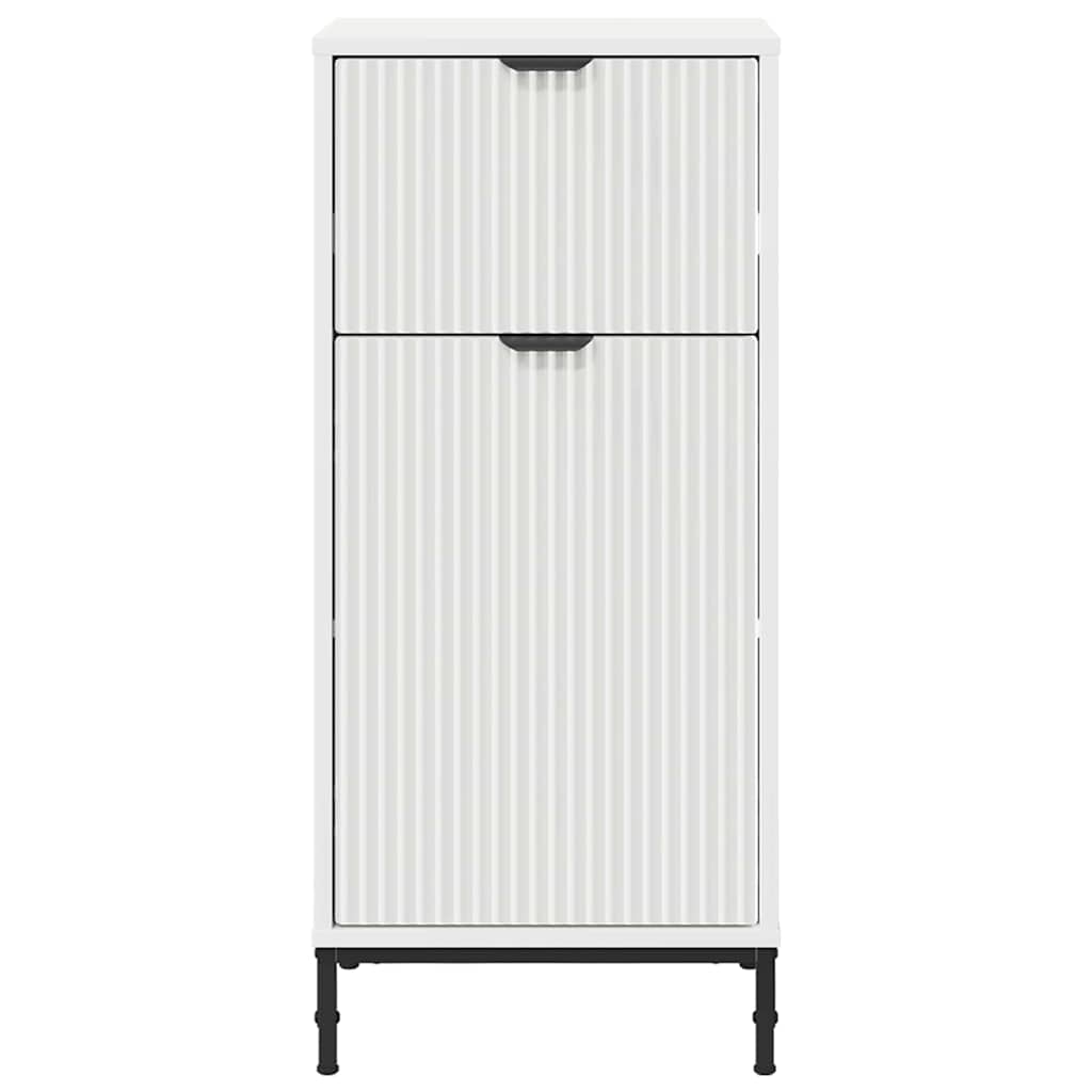 Mobile da Bagno con cassetto Bianco lucido 39.5 x 36 x 88 cm 883398