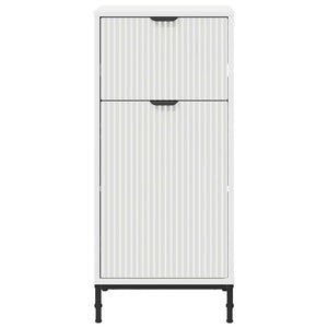 Mobile da Bagno con cassetto Bianco lucido 39.5 x 36 x 88 cm 883398