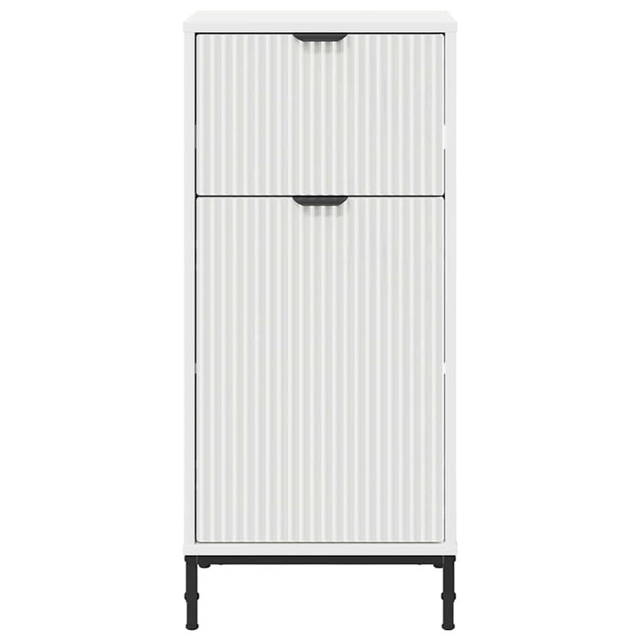 Mobile da Bagno con cassetto Bianco lucido 39.5 x 36 x 88 cm 883398