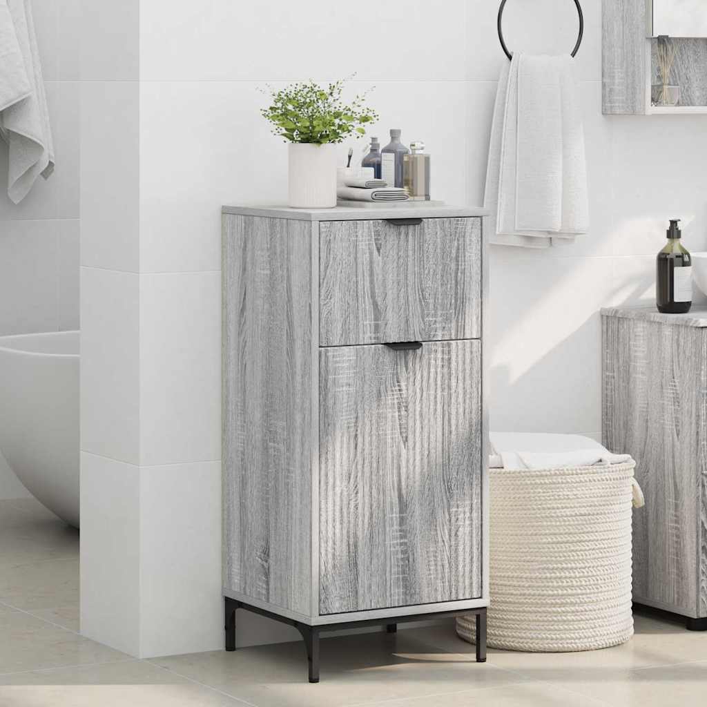 Mobile da Bagno con cassetto Grigio sonoma 39.5 x 36 x 88 cm 883400