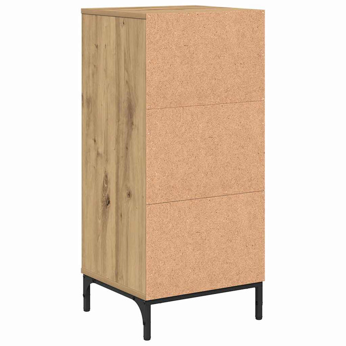 Mobile da Bagno con porta rovere artigianale 39.5 x 36 x 88 cm 883403