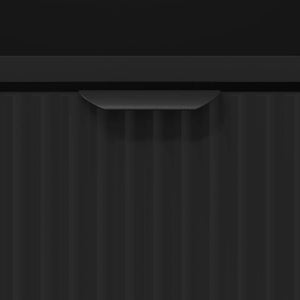 Mobiletto bagno alto Nero 31.5 x 33 x 190 cm Legno multistrato 883405