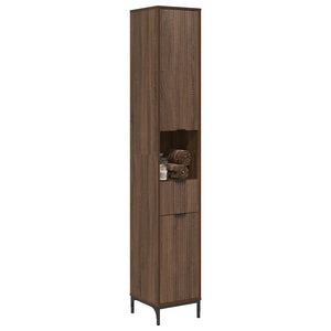 Mobiletto bagno alto Rovere marrone 31.5 x 33 x 190 cm 883411