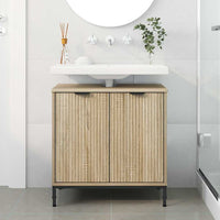 Armadio per Lavabo da Bagno rovere sonoma 60,5 x 33,5 x 61 cm 883416