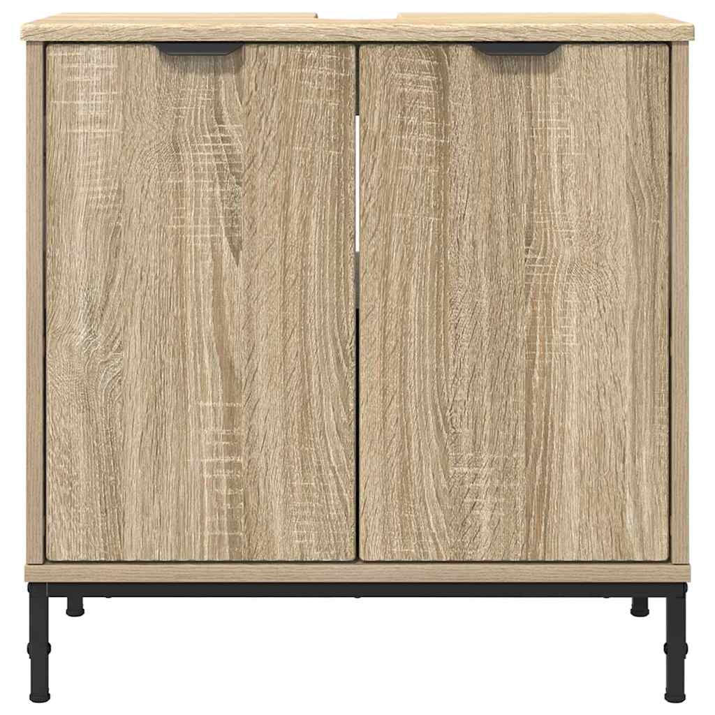 Armadio per Lavabo da Bagno rovere sonoma 60,5 x 33,5 x 61 cm 883416