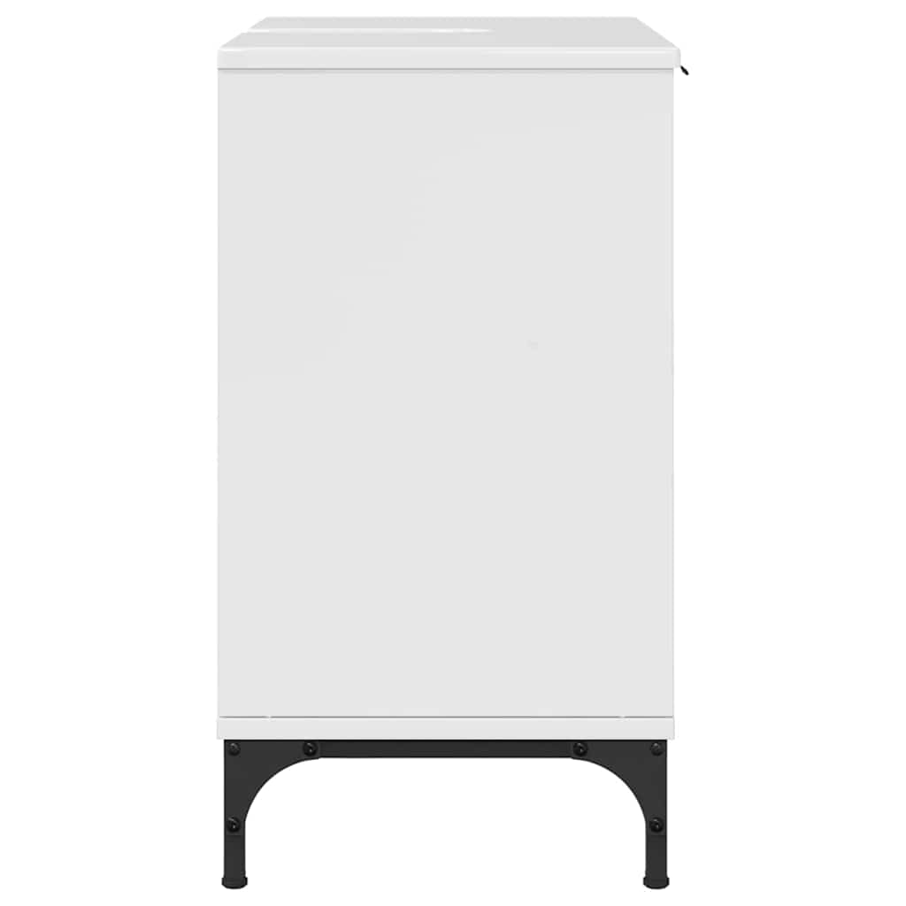 Armadio per Lavabo da Bagno Bianco lucido 60,5 x 33,5 x 61 cm 883418