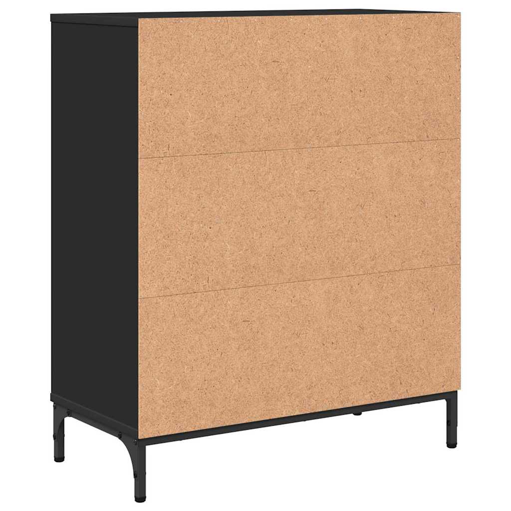 Credenza Nero 69.5 x 33 x 82 cm Legno multistrato 883425