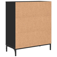 Credenza Nero 69.5 x 33 x 82 cm Legno multistrato 883425