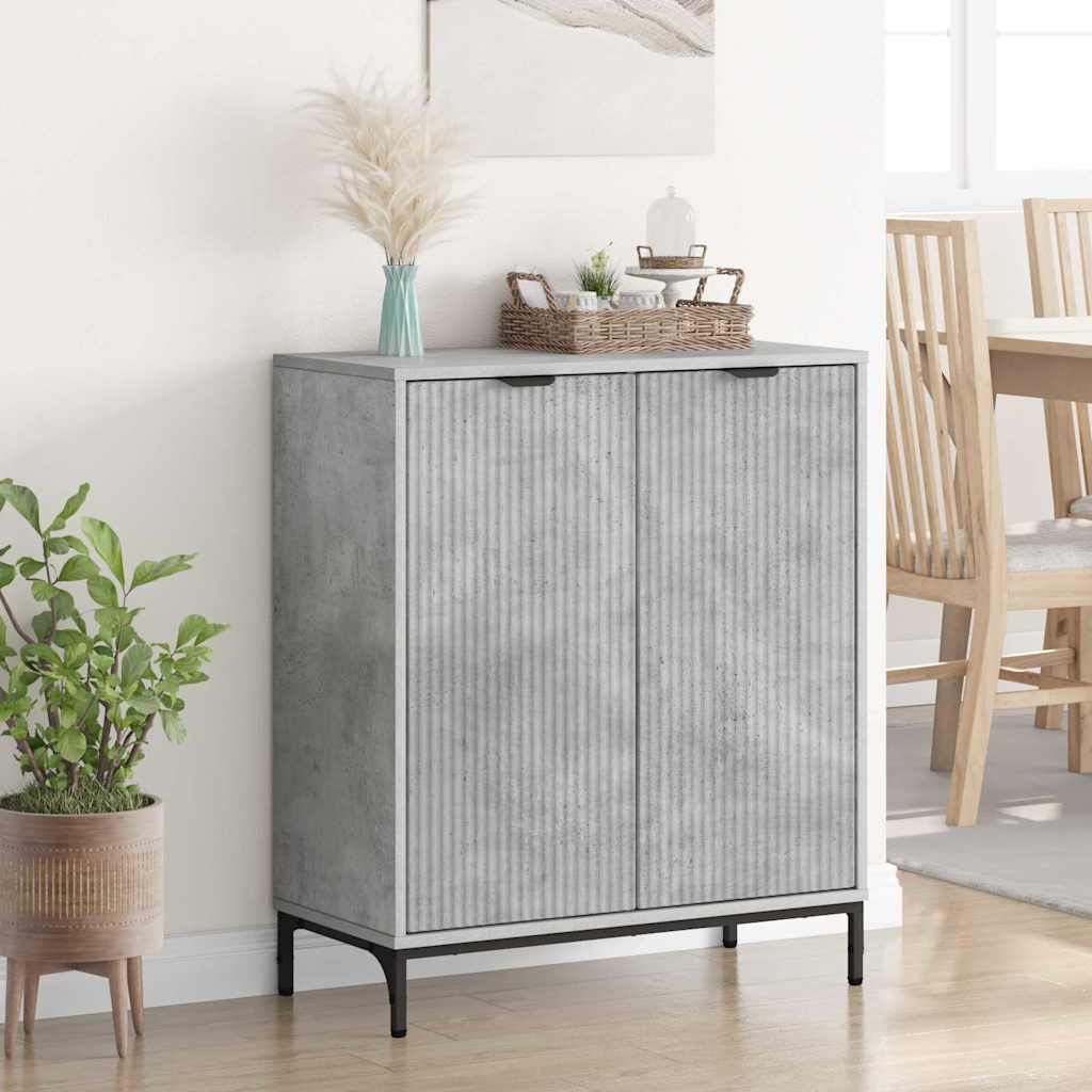 Credenza Grigio cemento 69.5 x 33 x 82 cm Legno multistrato 883427