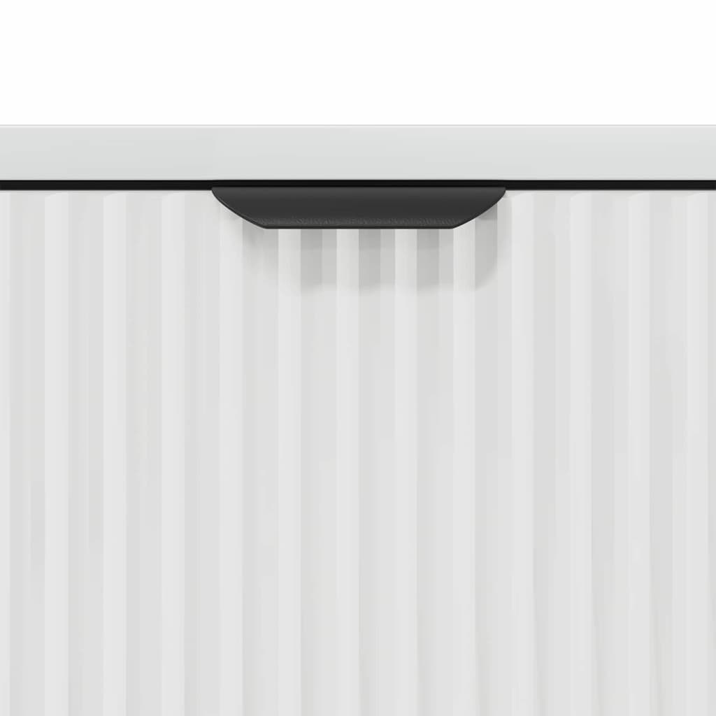 Credenza Bianco lucido 69.5 x 33 x 82 cm Legno multistrato 883428