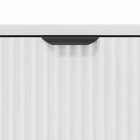 Credenza Bianco lucido 69.5 x 33 x 82 cm Legno multistrato 883428