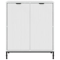 Credenza Bianco lucido 69.5 x 33 x 82 cm Legno multistrato 883428