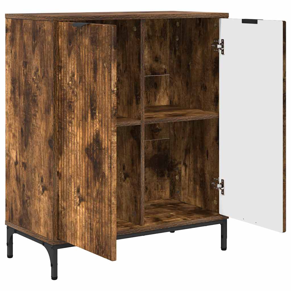 Credenza Rovere fumo 69.5 x 33 x 82 cm Legno multistrato 883429