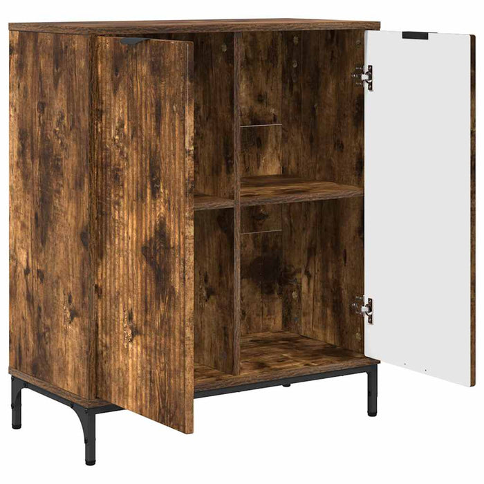 Credenza Rovere fumo 69.5 x 33 x 82 cm Legno multistrato 883429