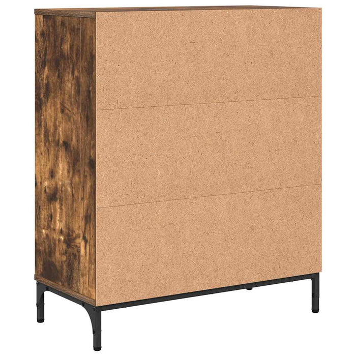 Credenza Rovere fumo 69.5 x 33 x 82 cm Legno multistrato 883429