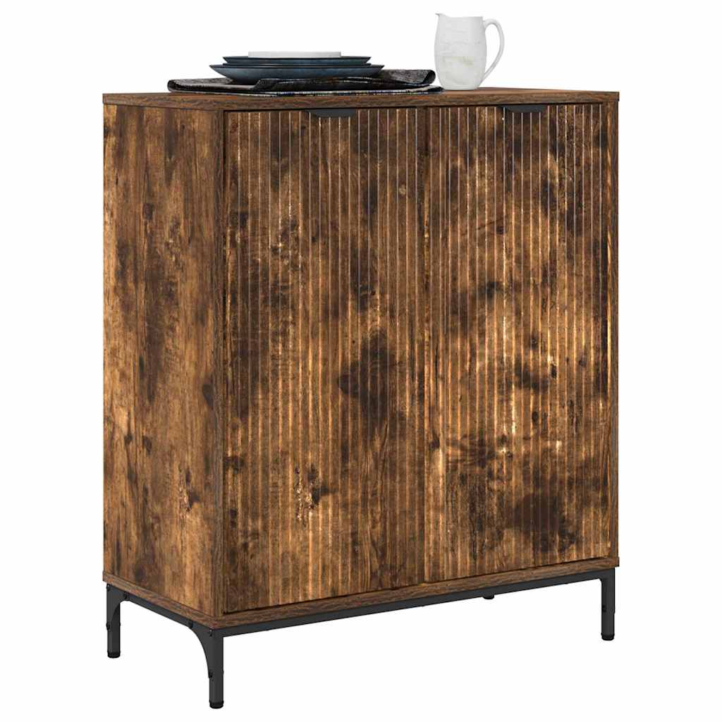 Credenza Rovere fumo 69.5 x 33 x 82 cm Legno multistrato 883429
