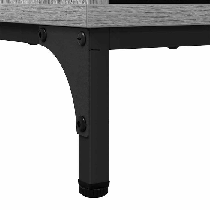 Credenza Grigio sonoma 69.5 x 33 x 82 cm Legno multistrato 883430