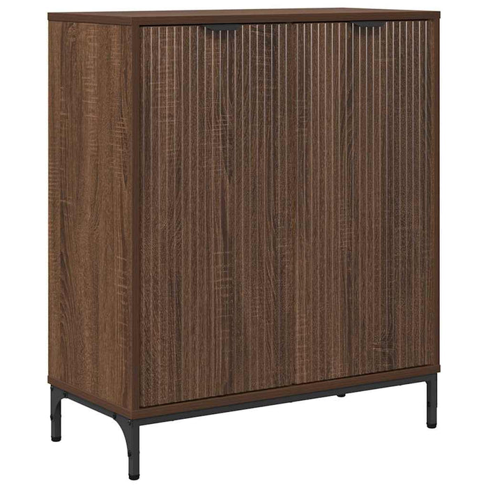 Credenza Rovere marrone 69.5 x 33 x 82 cm Legno multistrato 883431