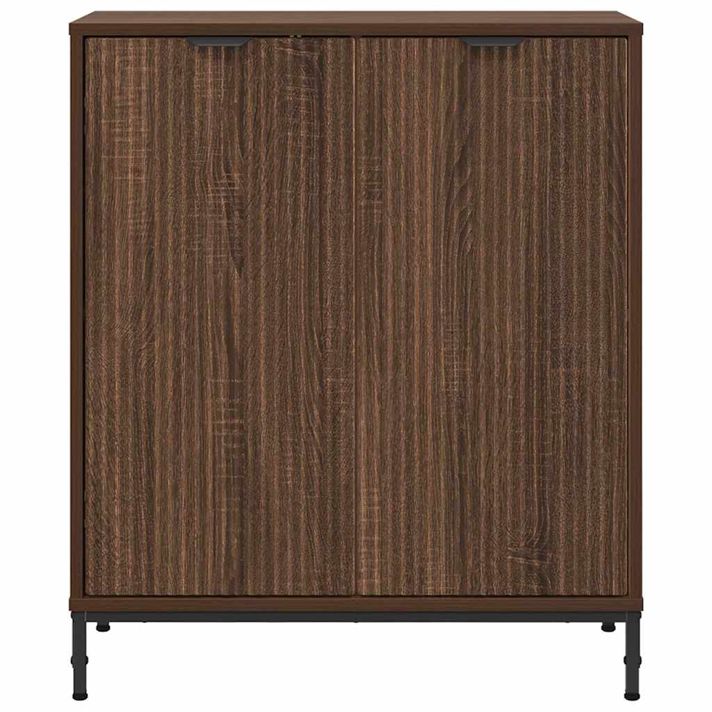 Credenza Rovere marrone 69.5 x 33 x 82 cm Legno multistrato 883431