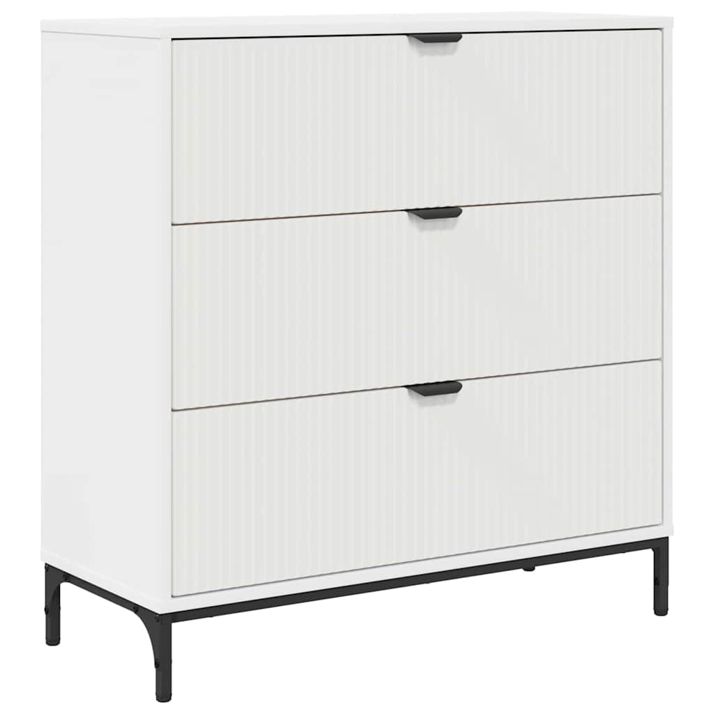 Credenza Bianco 79.5 x 33 x 82 cm Legno multistrato 883434