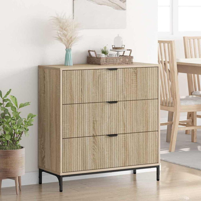Credenza rovere sonoma 79.5 x 33 x 82 cm Legno multistrato 883436