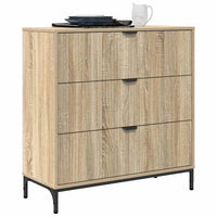 Credenza rovere sonoma 79.5 x 33 x 82 cm Legno multistrato 883436